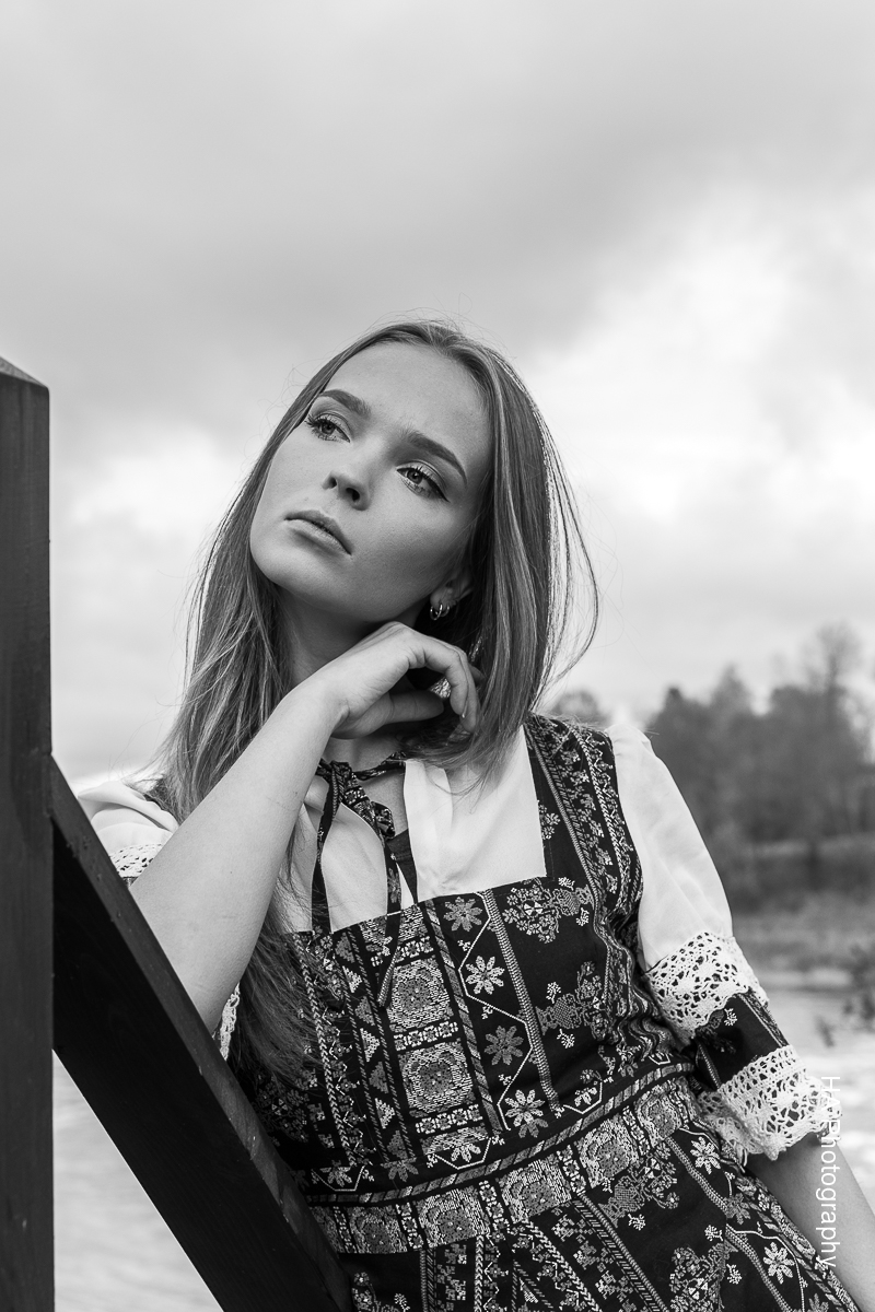 Male and Female model photo shoot of Heikki Arra and Silvy Sirius in Kuldiga, Latvia