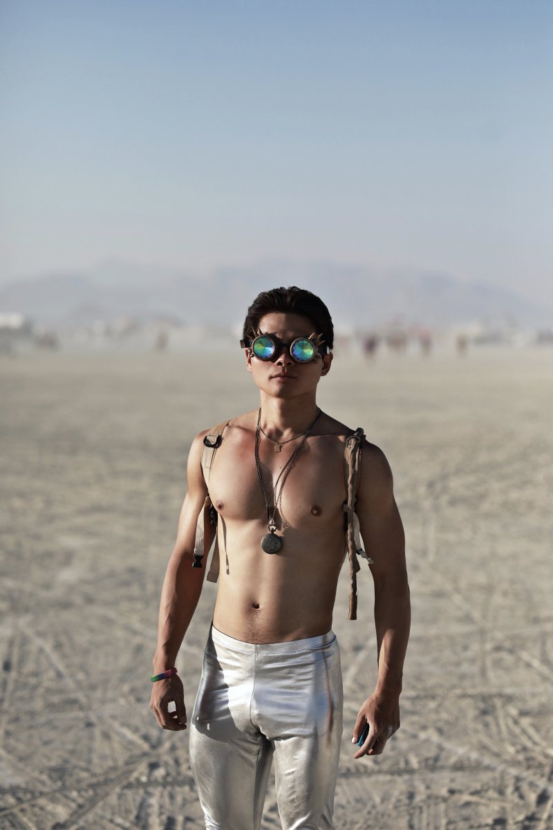 Male model photo shoot of Henry Bao in Black Rock City