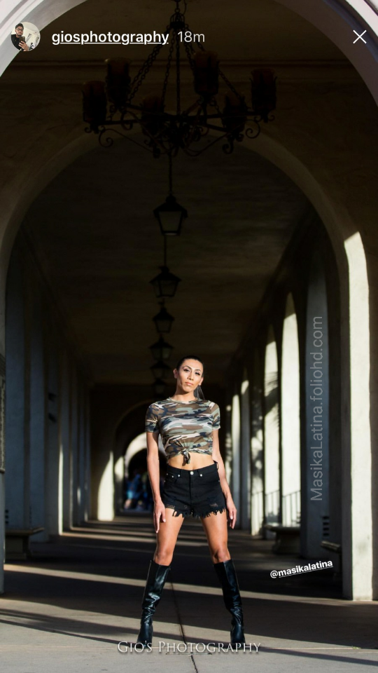 Female model photo shoot of MASIKA latina in Balboa Park - San Diego, CA