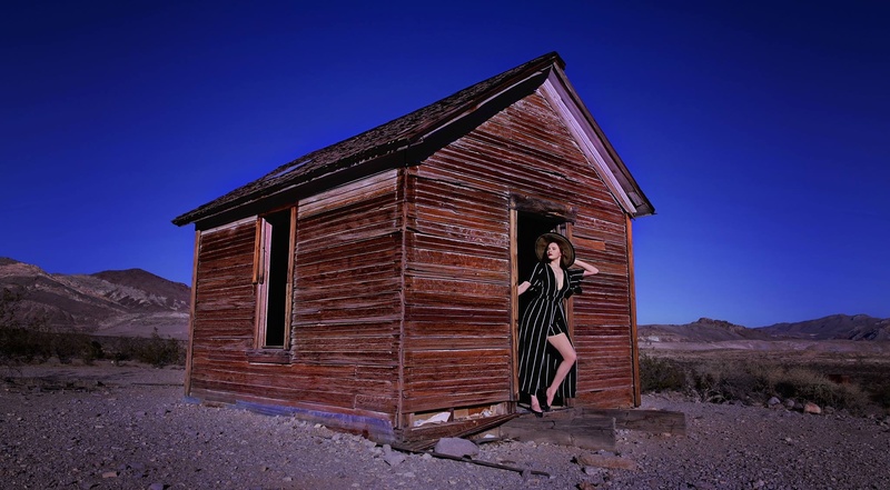 Female model photo shoot of Desert Amber