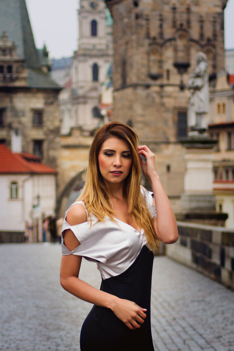 Female model photo shoot of Karo-alzate in Prague