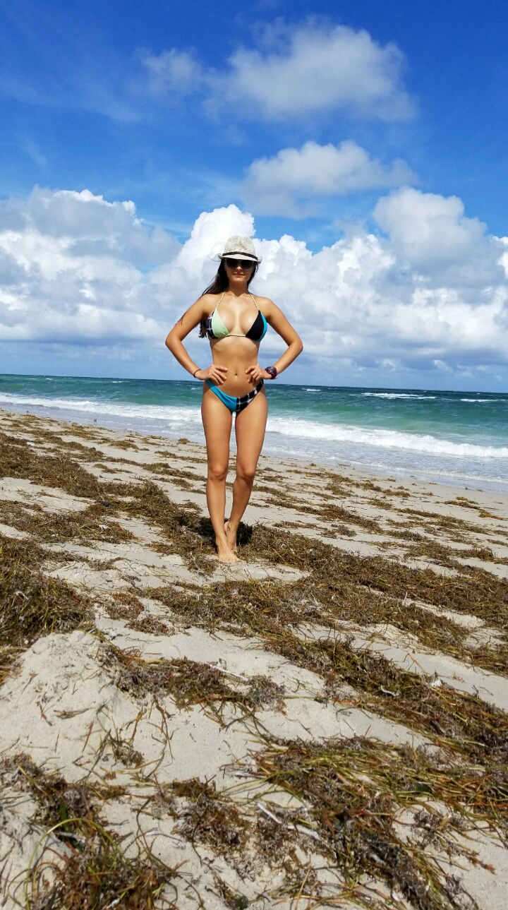 Female model photo shoot of yulia clavin  in Miami Beach