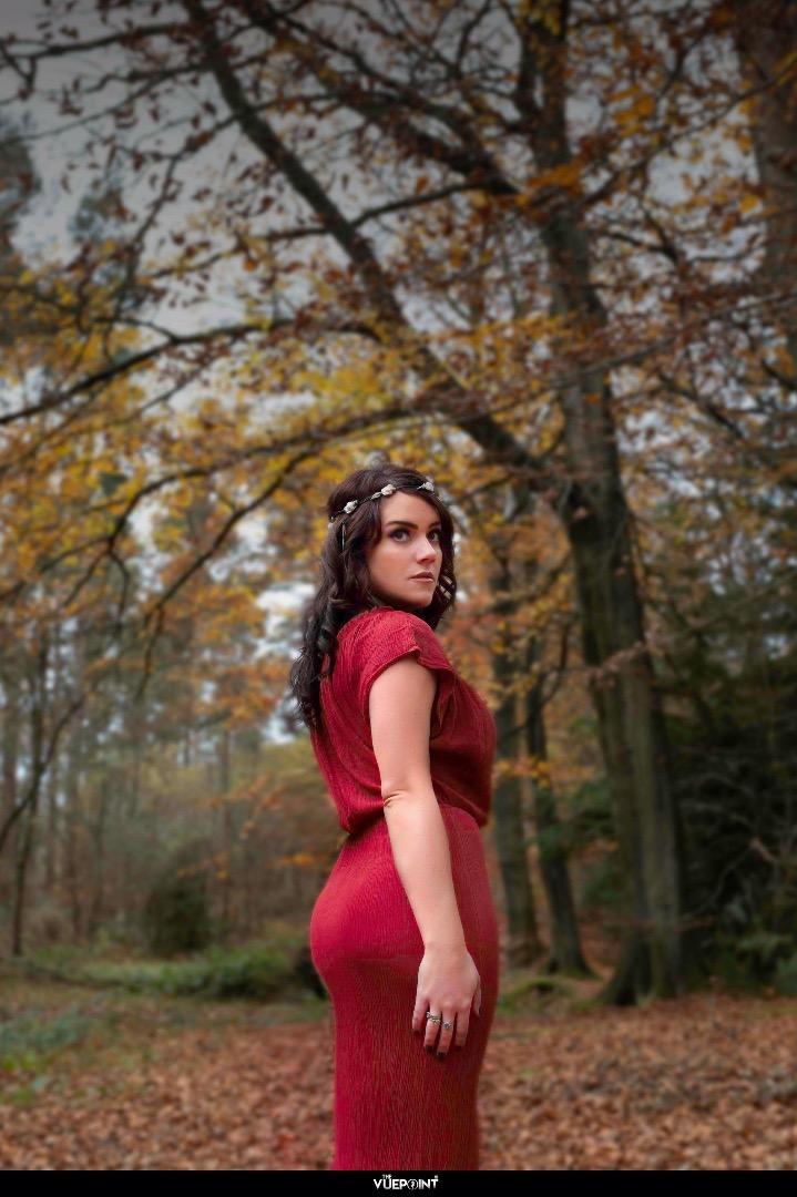 Female model photo shoot of Ladey Pea in Delamere Forest, Cheshire, England