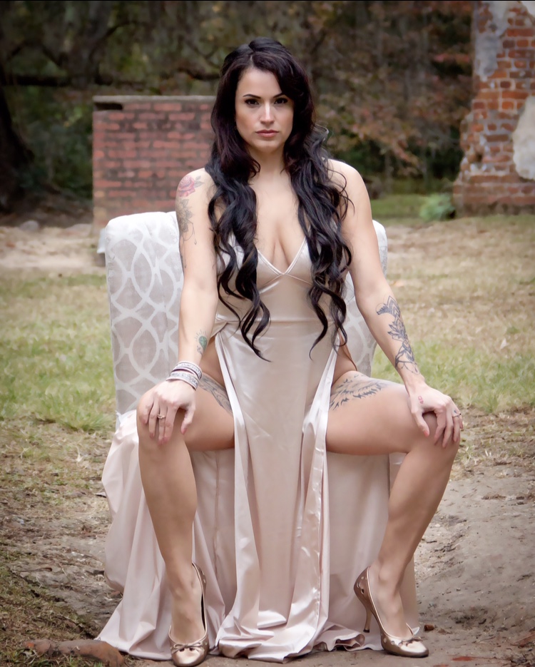 Female model photo shoot of MissVKay in Sheldon Church Ruins, SC