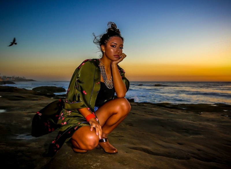 Female model photo shoot of Lillipop_Art_92101 in Ocean Beach, California