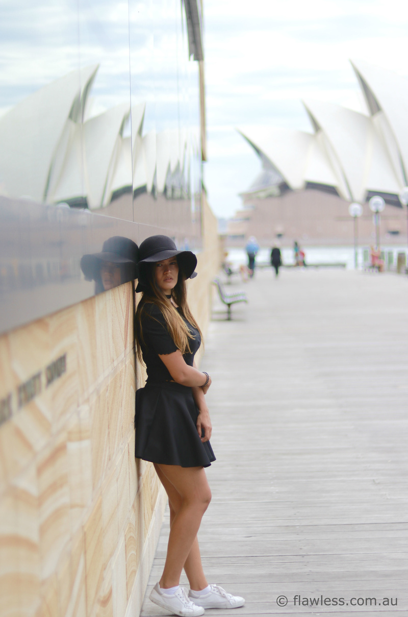 Male and Female model photo shoot of Photo Videographer and Viviana Toro in circular quay