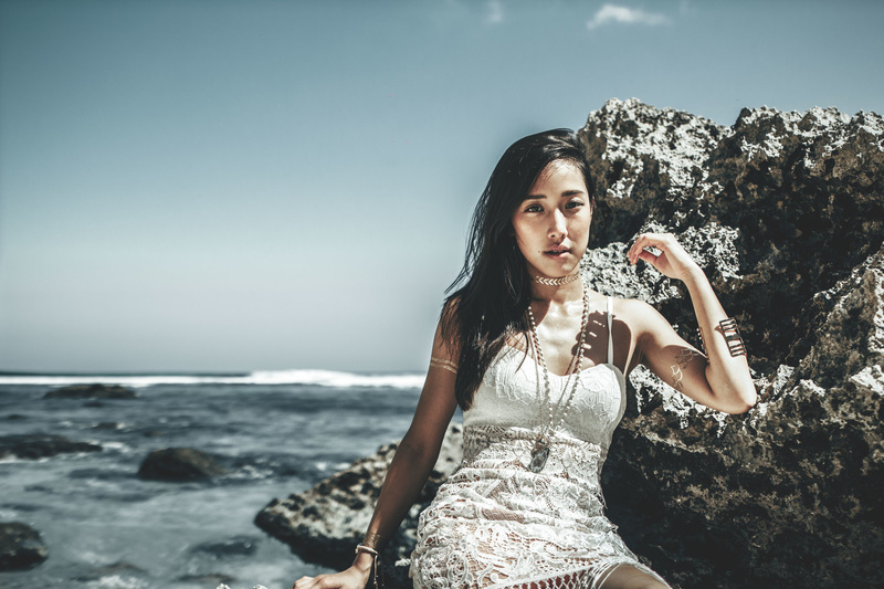 Female model photo shoot of sallywaldorf in Bali