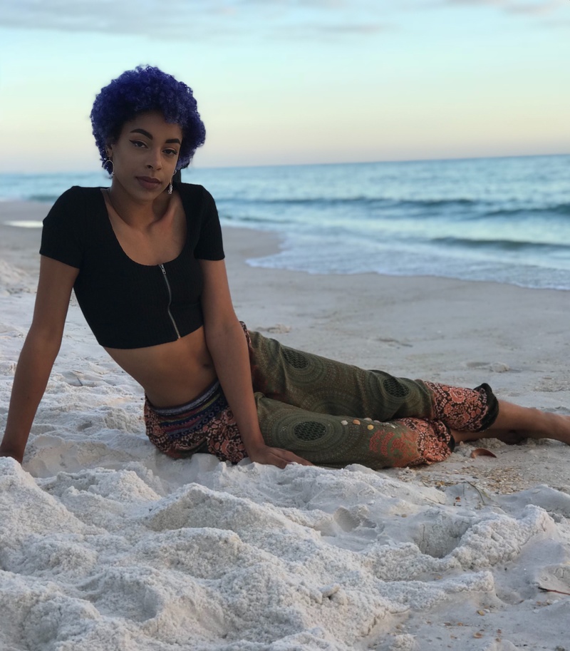Female model photo shoot of KhiyaElise  in Panama City Beach
