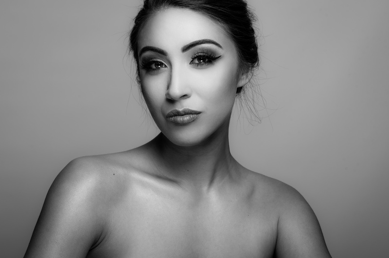 Female model photo shoot of Katana_pop by Maurice Rafael, makeup by nataliemuamay