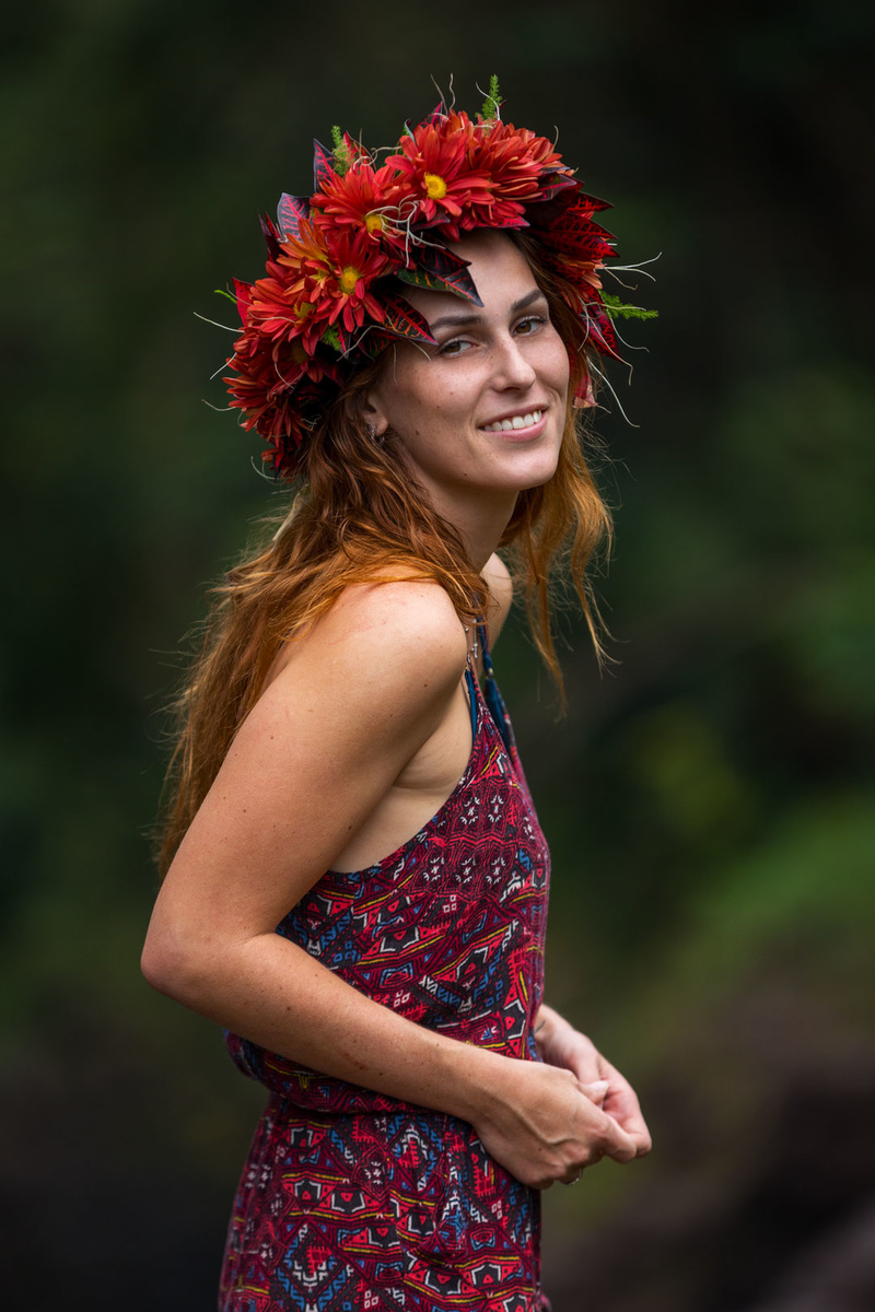 Male and Female model photo shoot of MasonLakeModeling and Evelyn Frost in Hilo, Hawaii