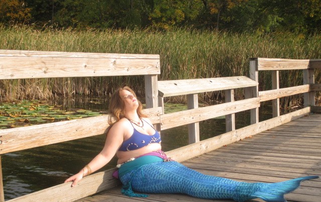 Female model photo shoot of Seaspray Mermaid in Ham Lake, MN