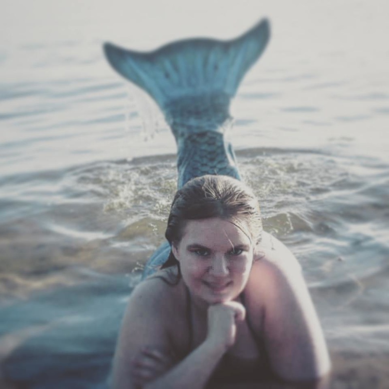Female model photo shoot of Seaspray Mermaid in Coon Lake, MN