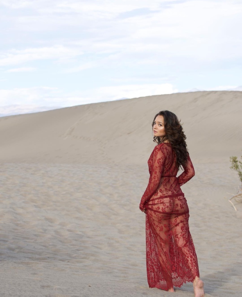 Female model photo shoot of Selene Lara in Death Valley National Park