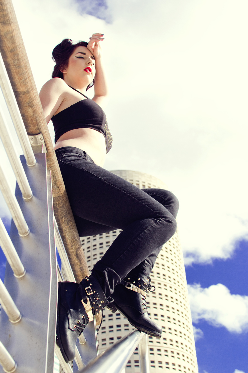 Female model photo shoot of Micaela Images in Curtis Hixon Park, Tampa, FL