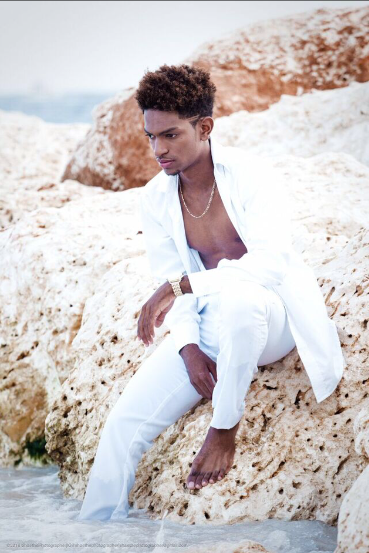 Male model photo shoot of Jeremiah McCollin in Brown's Beach, Barbados