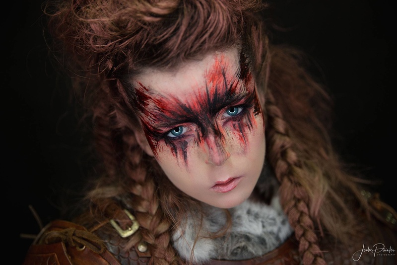 Female model photo shoot of TheaRosee in studio 2212, makeup by Dorota MUA