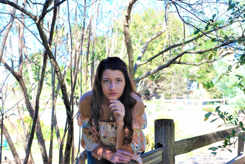 Female model photo shoot of mrwolbrueck in Sunken Gardens- Georgetown, Tx