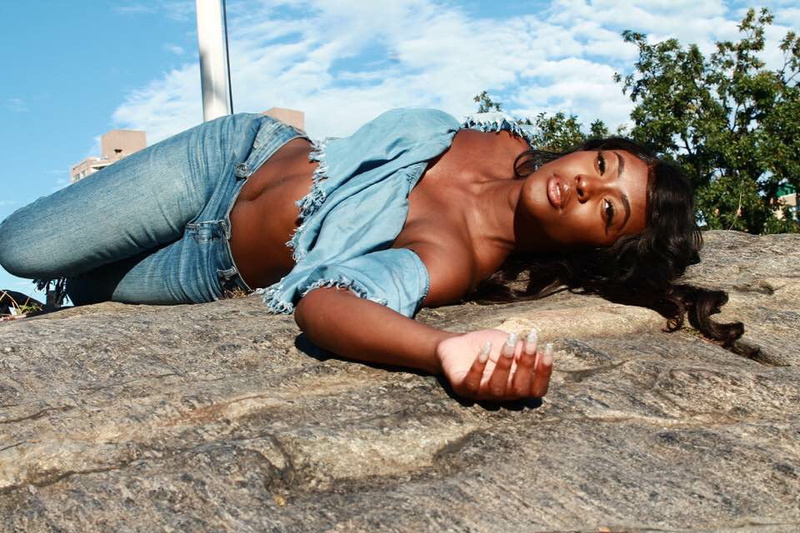 Female model photo shoot of TelishaC in Central Park, NY