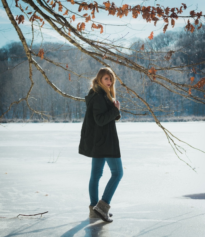 Female model photo shoot of Maia Selene Rice by LitPhoto in Griffy Lake