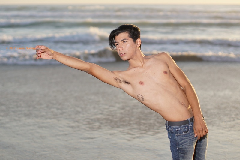 Male model photo shoot of Lewis1065 in Solana Beach, California