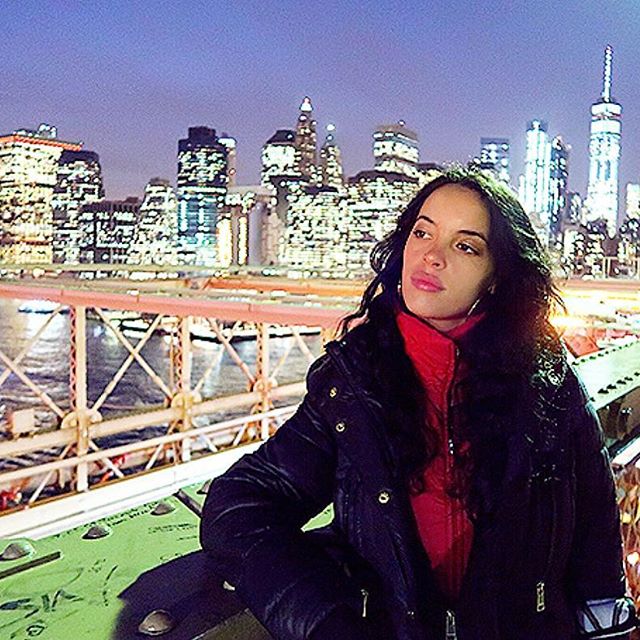 Female model photo shoot of ANDREANA1108 in Brooklyn Bridge, New York