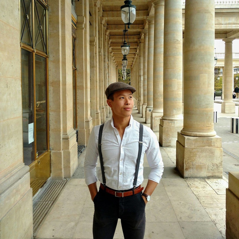 Male model photo shoot of Danny Aw in Palais Royal, Paris