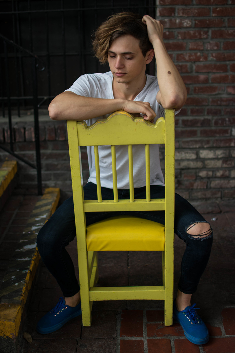 Male model photo shoot of LukeV in Chinatown, Los Angeles