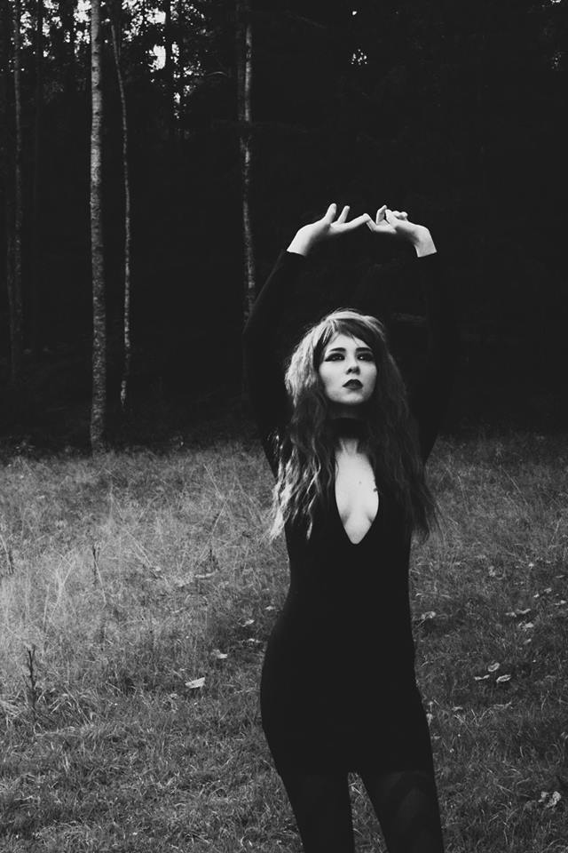 Female model photo shoot of Luna Nocturna in Forest, Sweden