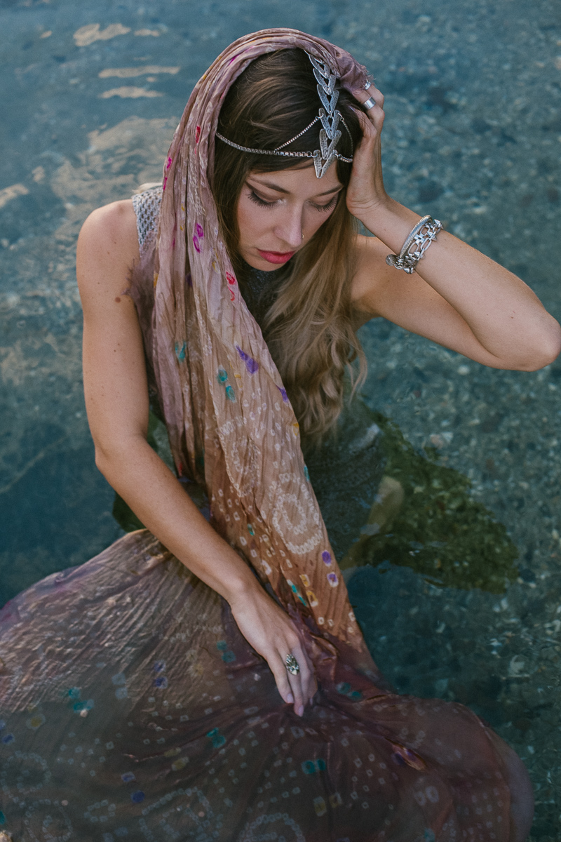 Female model photo shoot of BGrace in Yuba River, CA