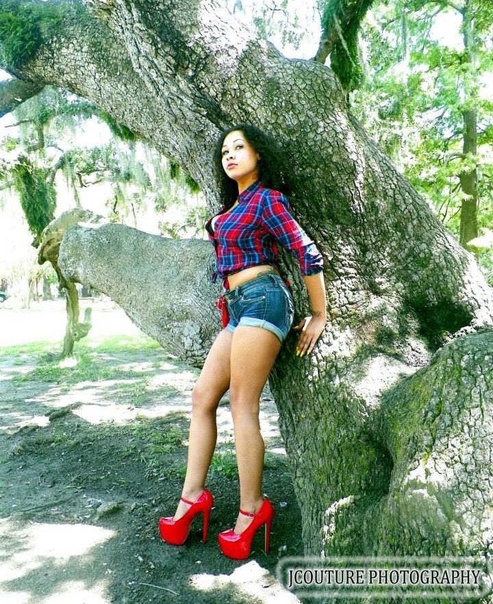 Female model photo shoot of ChinaT in City Park, New Orleans, Louisiana, USA