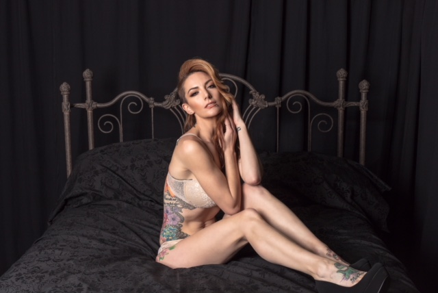 Female model photo shoot of Shauna Toerner by Marty Wachi in Wonderland Studios