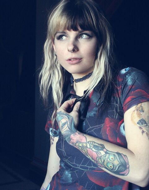 Female model photo shoot of Kimberly Tattoo