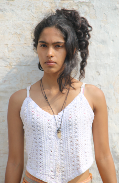 Female model photo shoot of DubbleS in Hampi, Karnataka, India