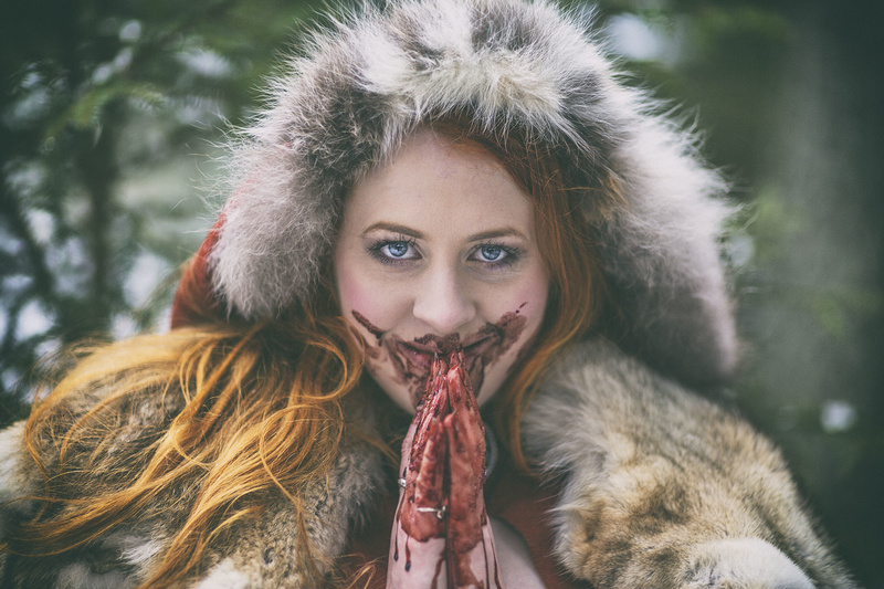 Female model photo shoot of Wolfgirl Varga in Sweden
