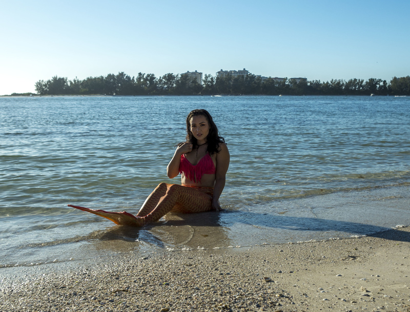 Female model photo shoot of CaptainHook Photography and Angela Kienzle in Siesta Key, Florida