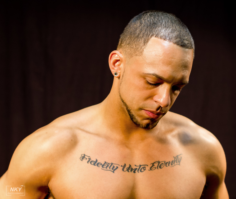 Male model photo shoot of NKY Photography and JGhost in Studio