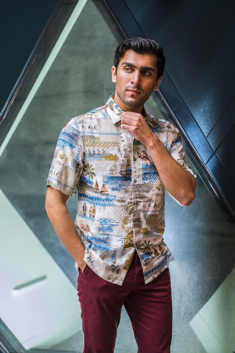 Male model photo shoot of Zrelean and Saksham in Contemporary Jewish Museum, San Francisco