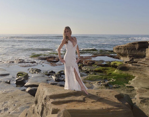 Female model photo shoot of Thesilvermermaid50 in La Jolla Cove