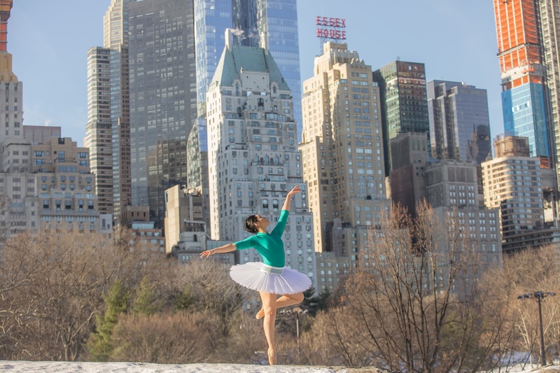 Female model photo shoot of themodernballerina in Central Park , Manhattan