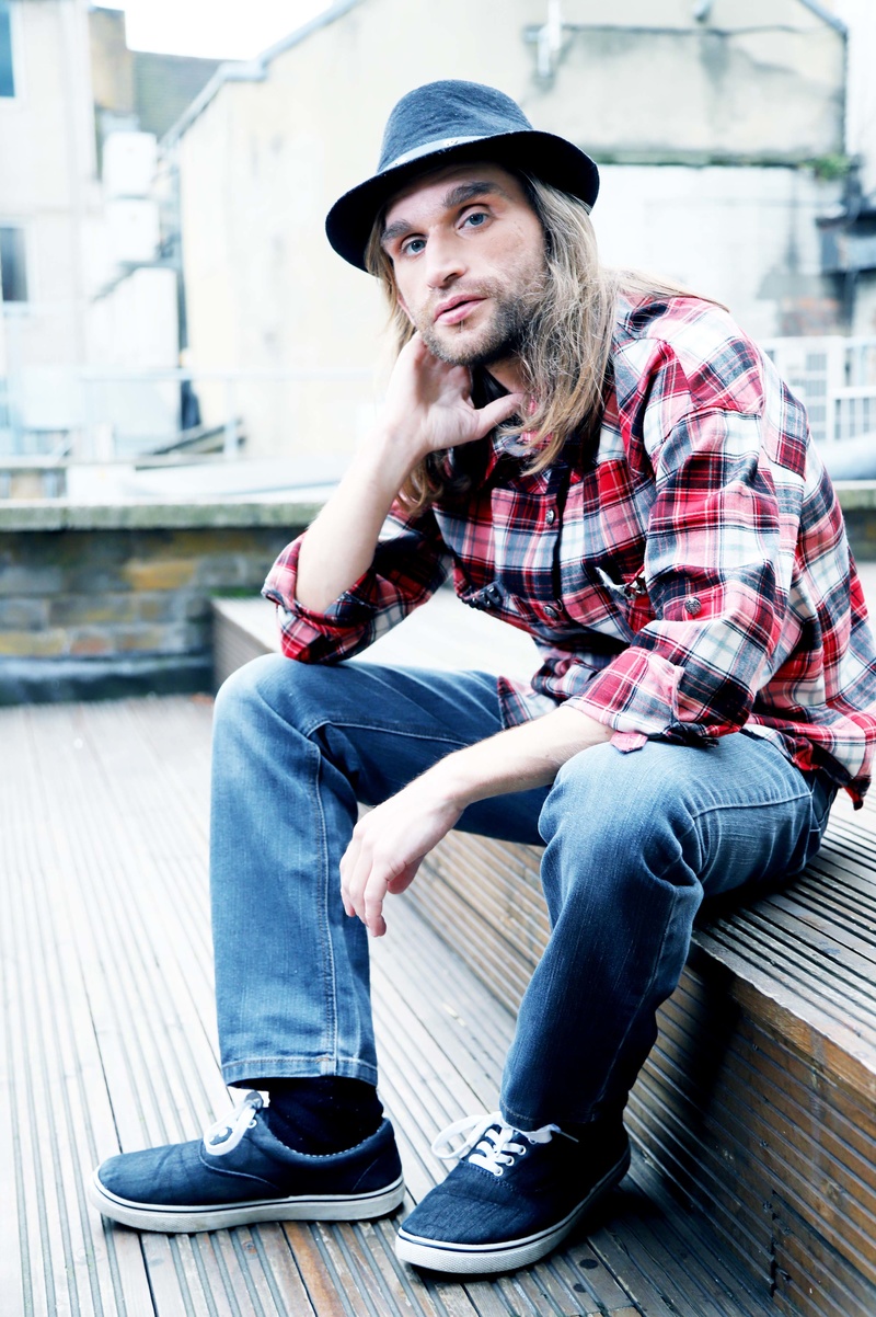 Male model photo shoot of rockstarpoet in london