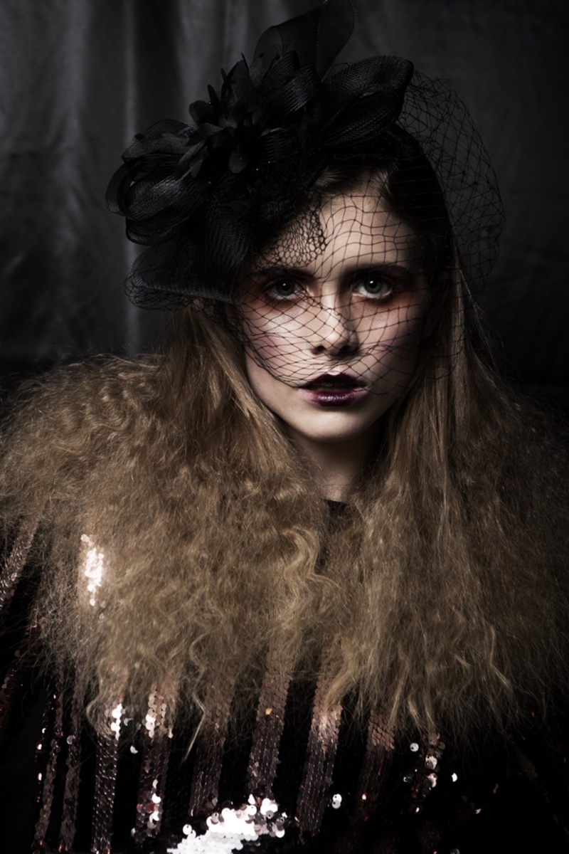 Female model photo shoot of Fanny Burgos Make-Up in London