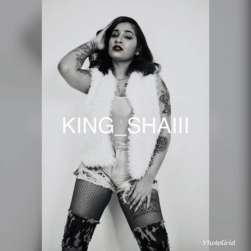 Female model photo shoot of King_shaiii