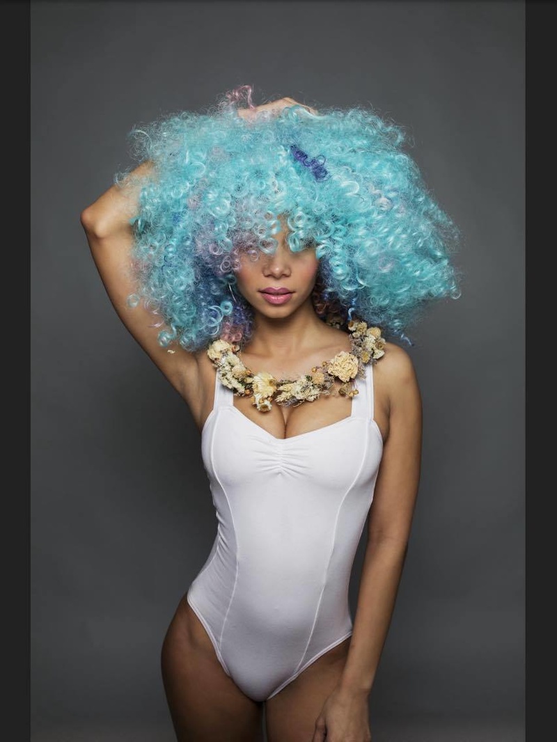 Female model photo shoot of Kombat Hair- Sasha