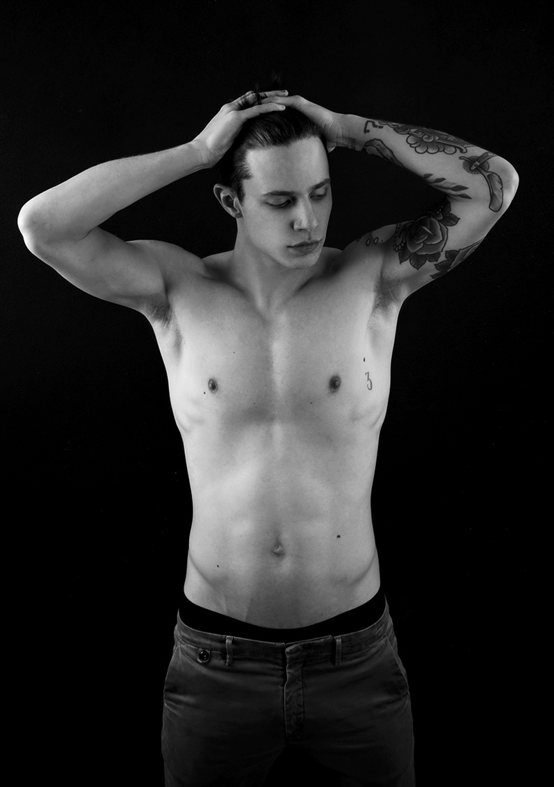 Male model photo shoot of marcosartorephotography in studio