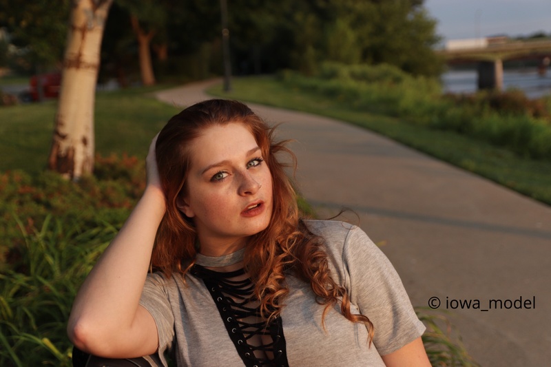 Female model photo shoot of iowa_model in Cedar Rapids, Iowa