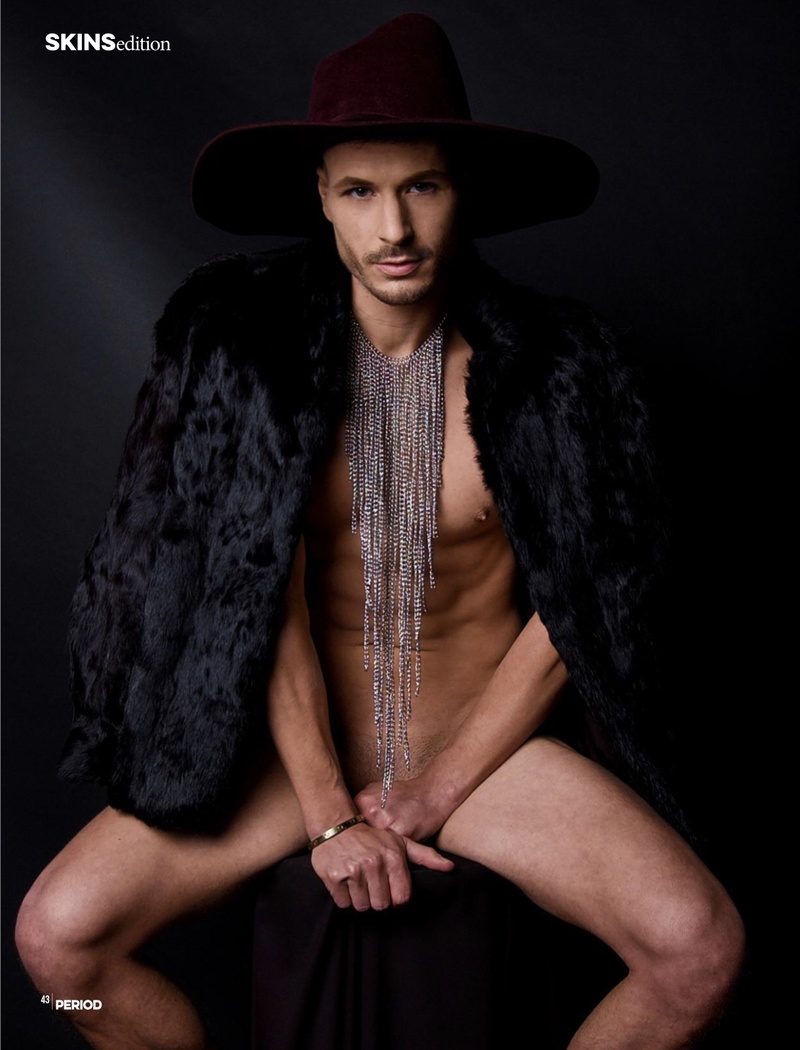 Male model photo shoot of AlexArreola in Period Magazine “Skins Issue”