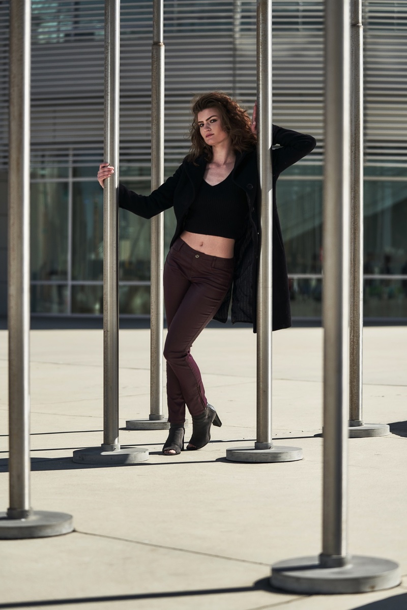 Female model photo shoot of Kesan in Downtown San Jose
