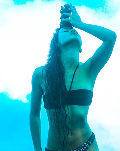 Female model photo shoot of LIKO in Hawaii's Big island