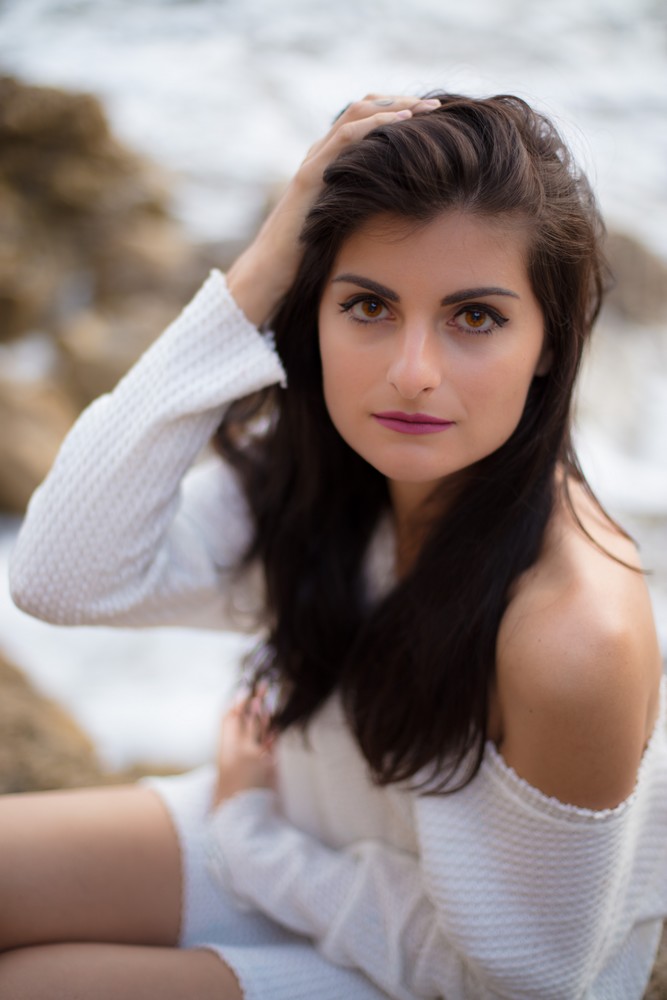 Female model photo shoot of Lorene in Malibu