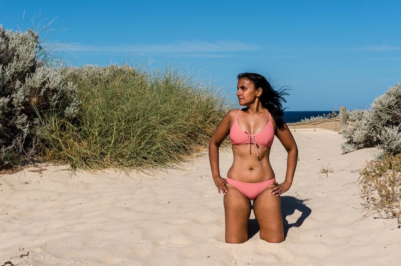 Female model photo shoot of gjibodh in Scarborough Beach, Perth